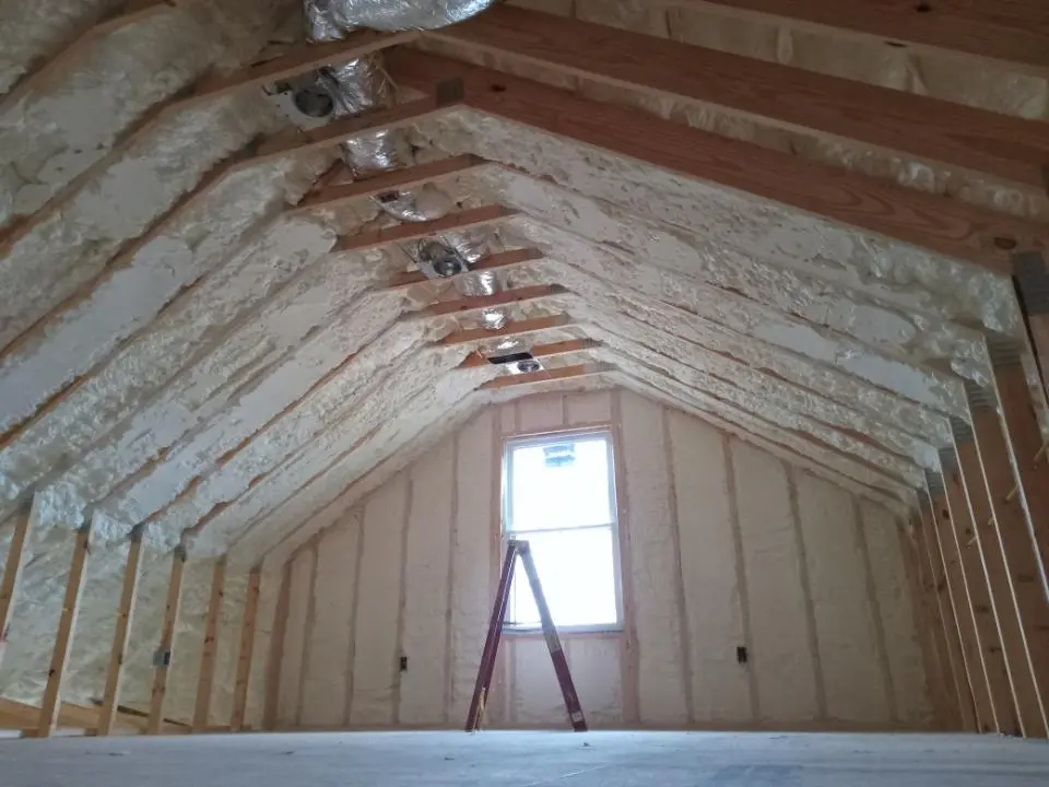 Spray foam roofing application for Crawl Space Insulation project in Richfield